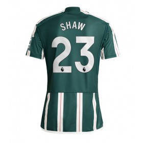 Manchester United Luke Shaw #23 Borta Kläder 2023-24 Kortärmad
